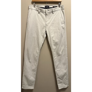 34 Heritage Men's Verona Slim Leg Chino Pants Mid Rise Beige Size 33 X 34 NWT
